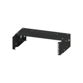 Rack Abierto de montaje en Pared, de 19in,  Profundidad Ajustable (8" a 12") de 2.5  Unidades de rack, con Capacidad de Crecimiento.